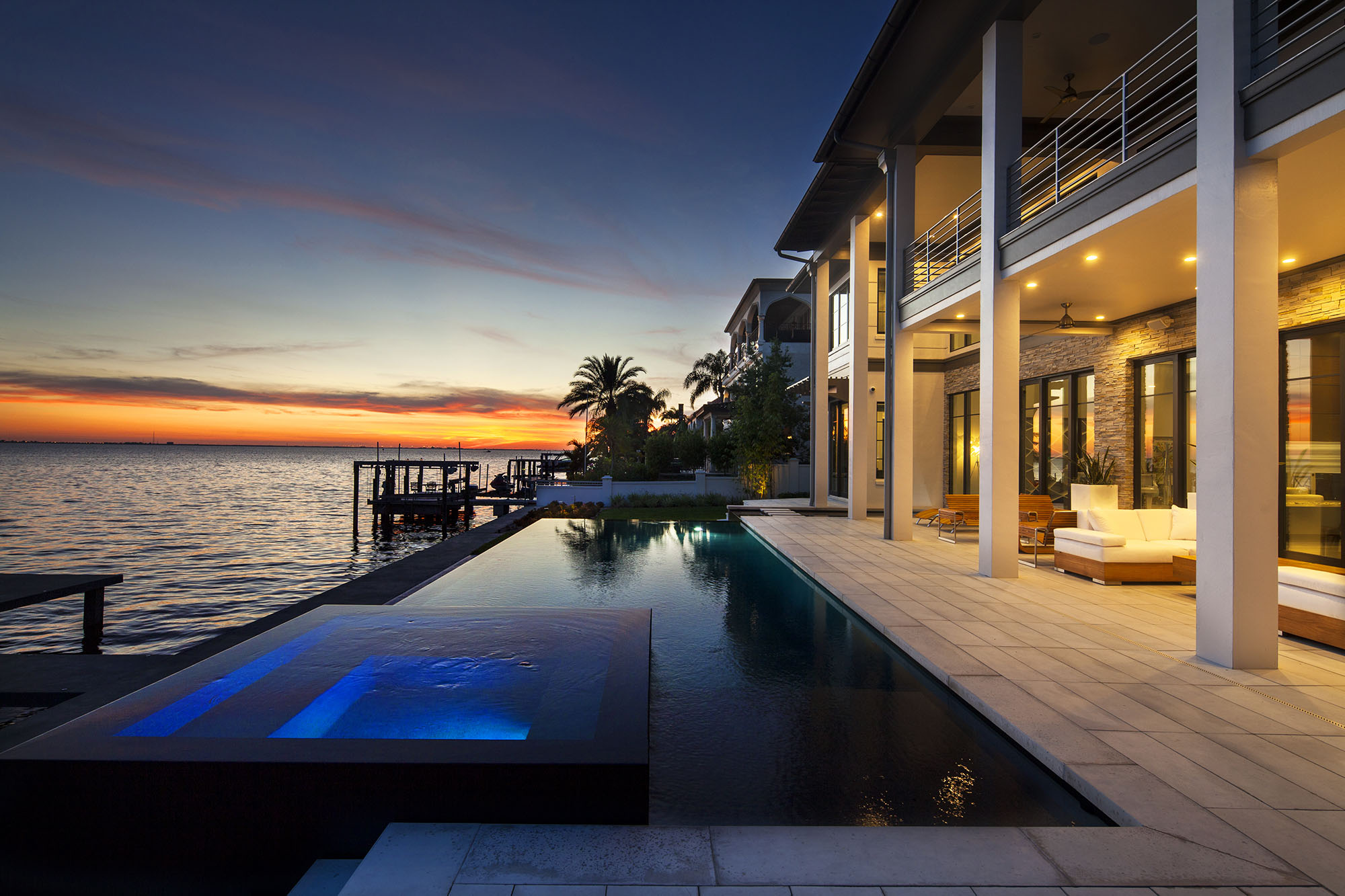 South Tampa Waterfront Infinity Pool
